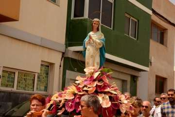 San Ignacio de Loyola se despide de sus fiestas en La Majadilla-Telde (Foto Francisco Javier Santana)